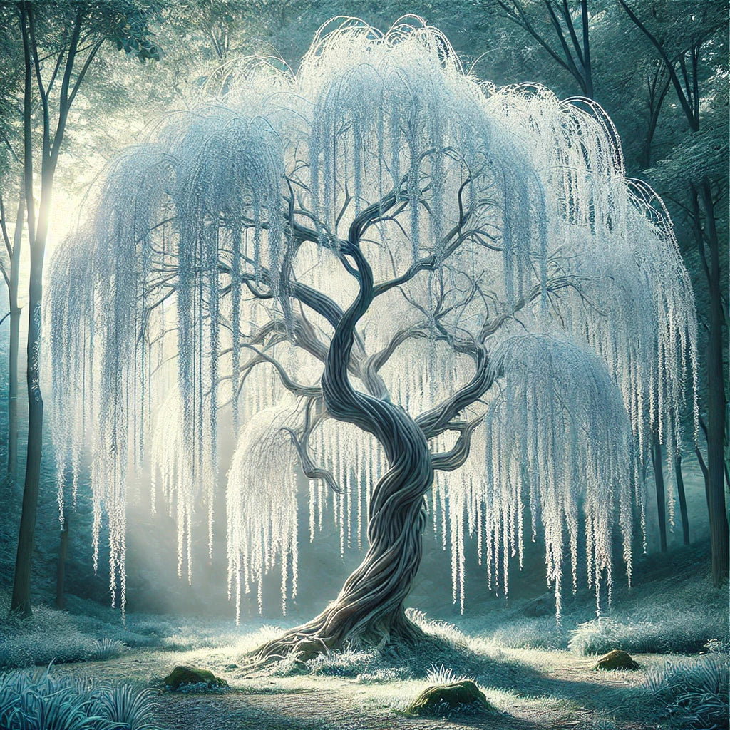 a beautiful white willow tree