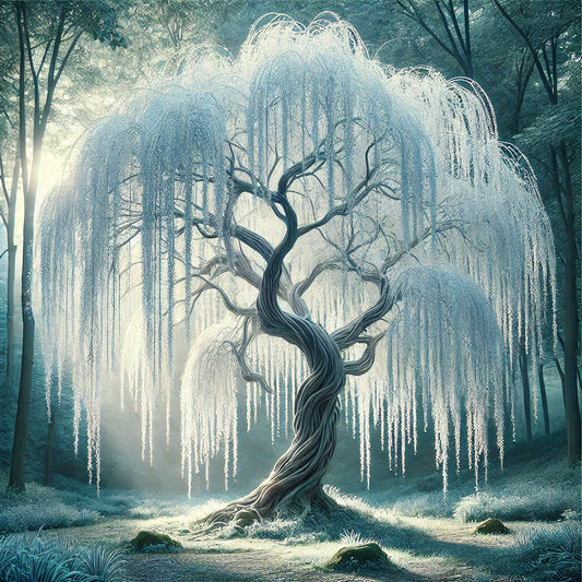 a beautiful white willow tree