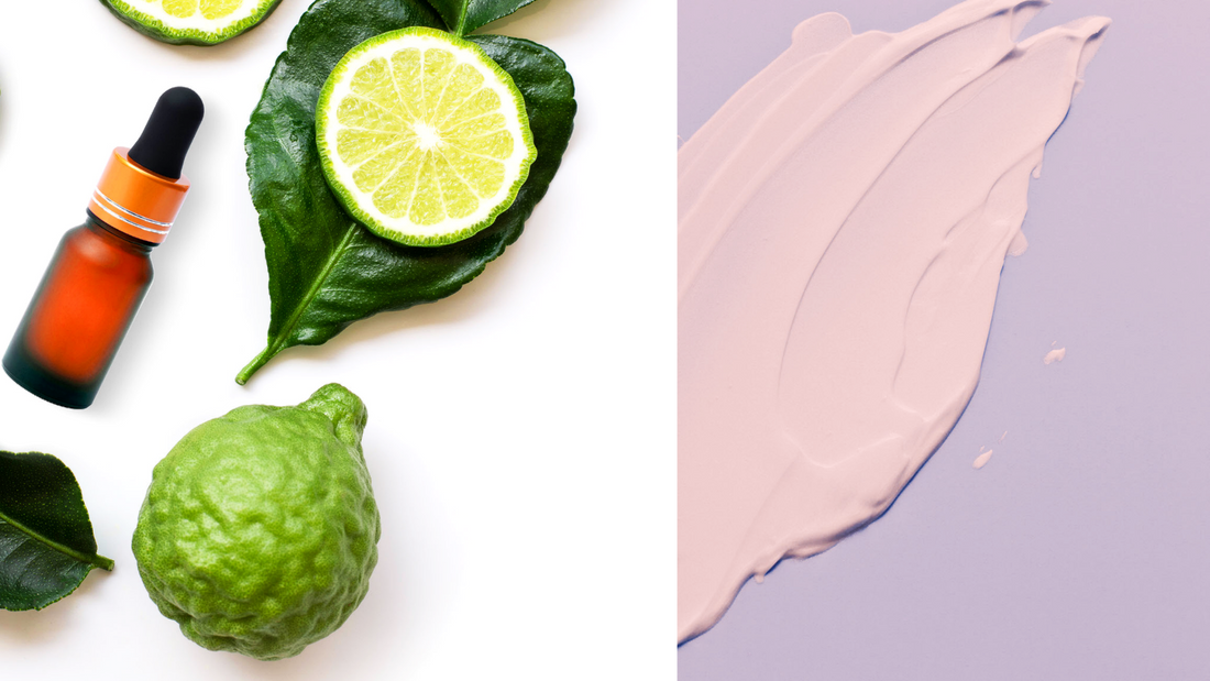 bergamot oil and plants with natural cream