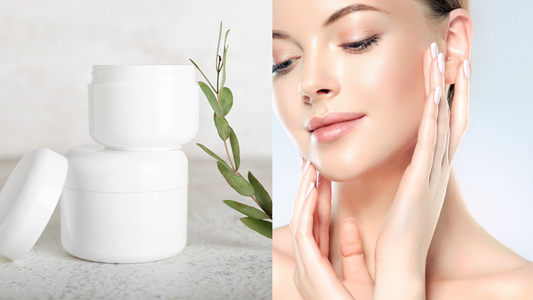 why hyaluronic acid blog article by blissani shows a woman with a natural anti aging cream